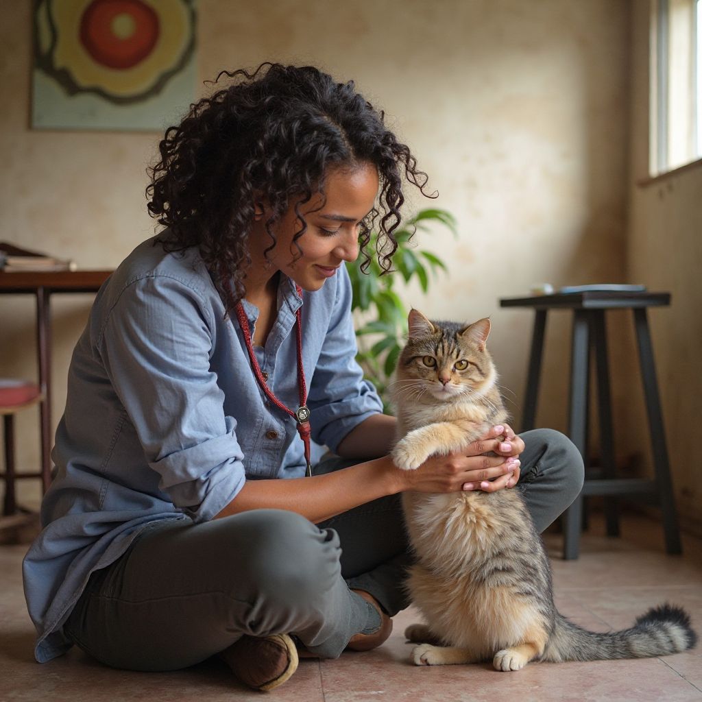 Cat behavior session